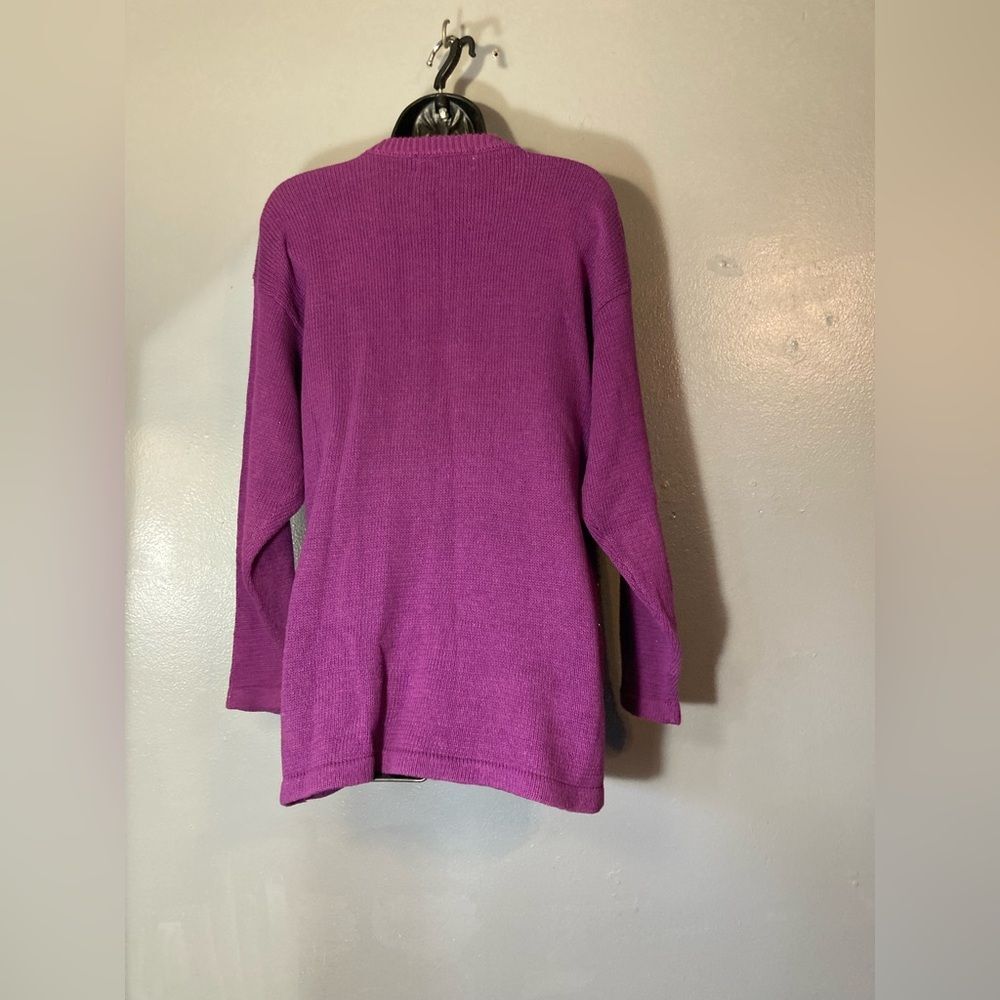 Victoria Harbour Purple Sweatshirt with Gold Accents - Picture 5 of 6